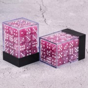 12mm Pink Pearl D6 PiPs Dice